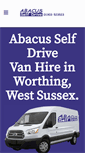 Mobile Screenshot of abacus-van-hire.co.uk